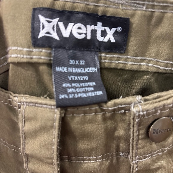 Vertx Men’s Hyde Tactical Pants Olive Green 30x32 Stretch Cargo Ripstop - Picture 2 of 7